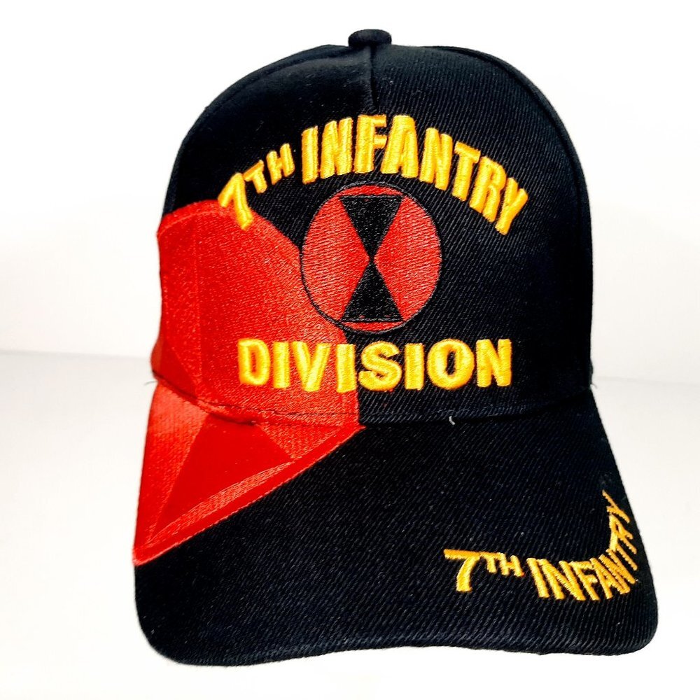 US Army 7th Infantry Division Men's Ball Cap Black